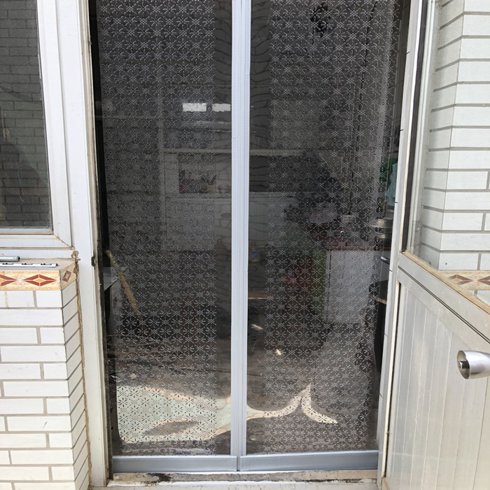 夏季防蚊带孔透气自吸软门帘磁性带磁铁镂空家用商场超市磁吸门帘