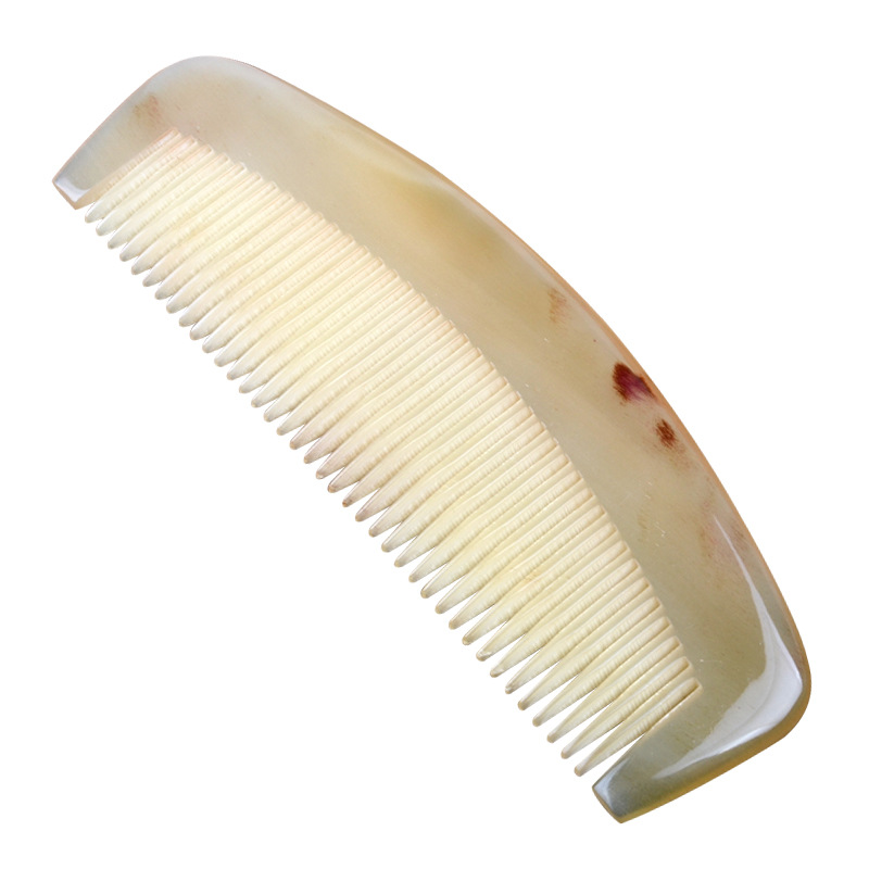 天然绵羊角梳子防静电脱发按摩牛角梳可爱女友包包梳子有檀木梳