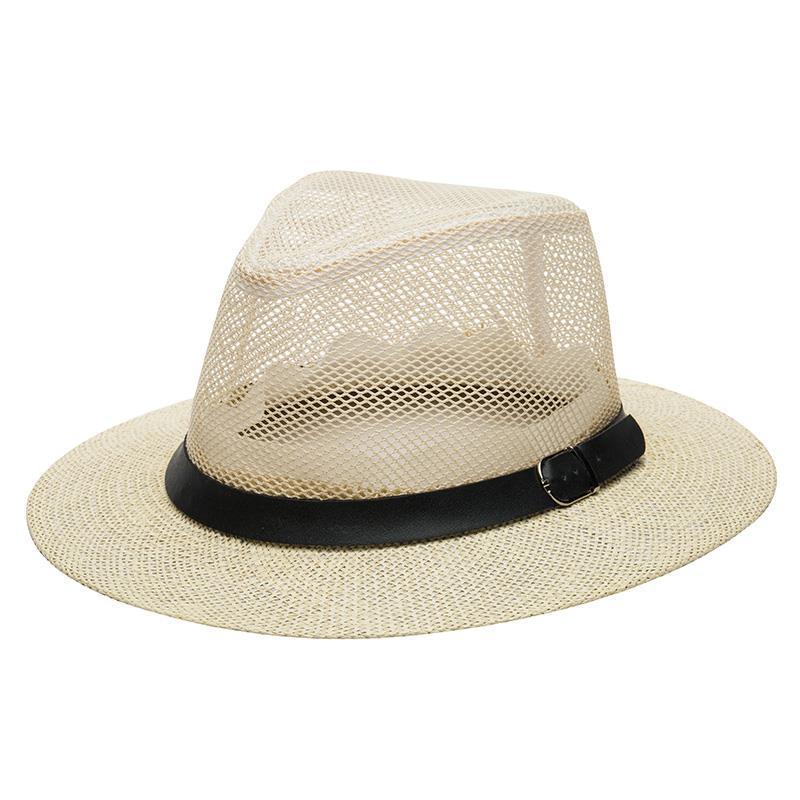 Summer Outdoor Cowboy Hat Leisure Climbing Fishing Hat Sun-Proof Sun Protection Hat Agricultural Hat Men's Fisherman Hat Generation Hair