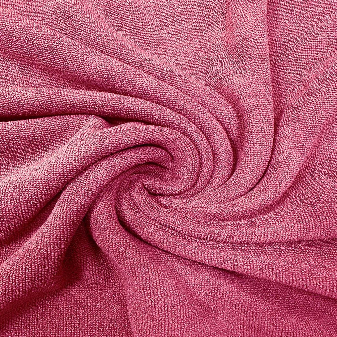 现货超细纤维面料涤锦弹力毛巾布家居清洁面料纬编吸水毛巾布料