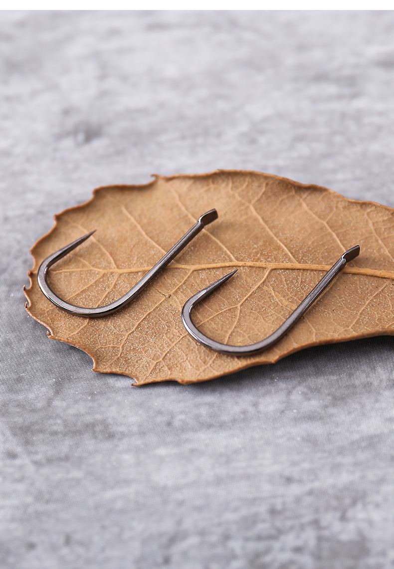 黑金刚toc新关东鱼钩竞技垂钓无倒刺鱼钩散装无倒刺鲫新型鱼钩