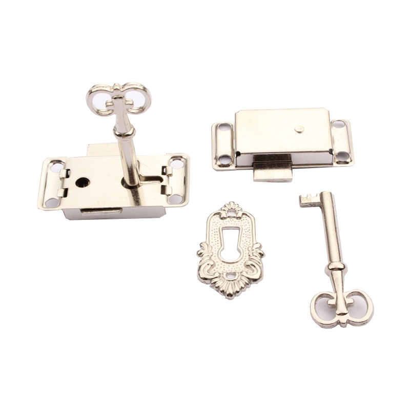 In Stock Wholesale Jewelry Box Old-Fashioned Locker Boxes Antique Locks Vintage Drawer Locks Furniture Hardware Locks