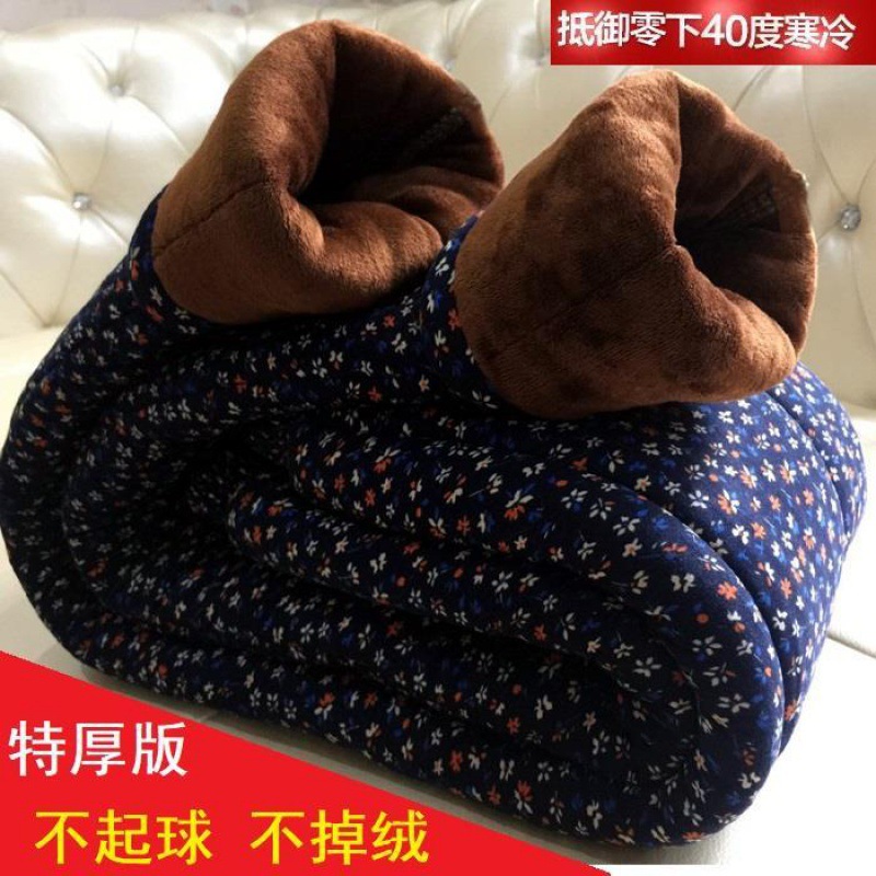 老年人高腰东北棉裤女冬加绒加厚三层保暖妈妈宽松奶奶驼绒棉裤男