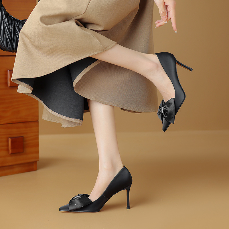 女神高跟鞋成都女鞋2024春夏季新款鞋子尖头细跟鞋辣妈性感单鞋女