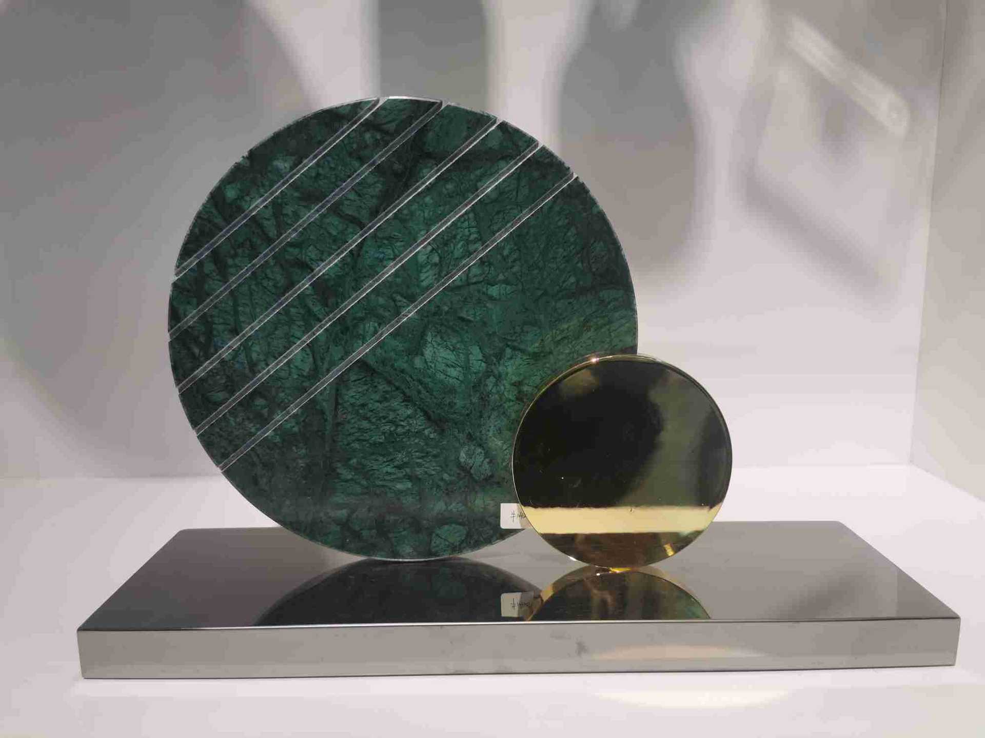 现代简约抽象软装摆设样板房工艺品几何体艺术品家居摆件