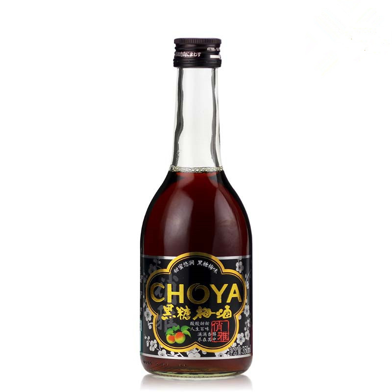 choya/俏雅黑糖梅酒 350ml 国产日式青梅果酒 女士低度酒梅酒