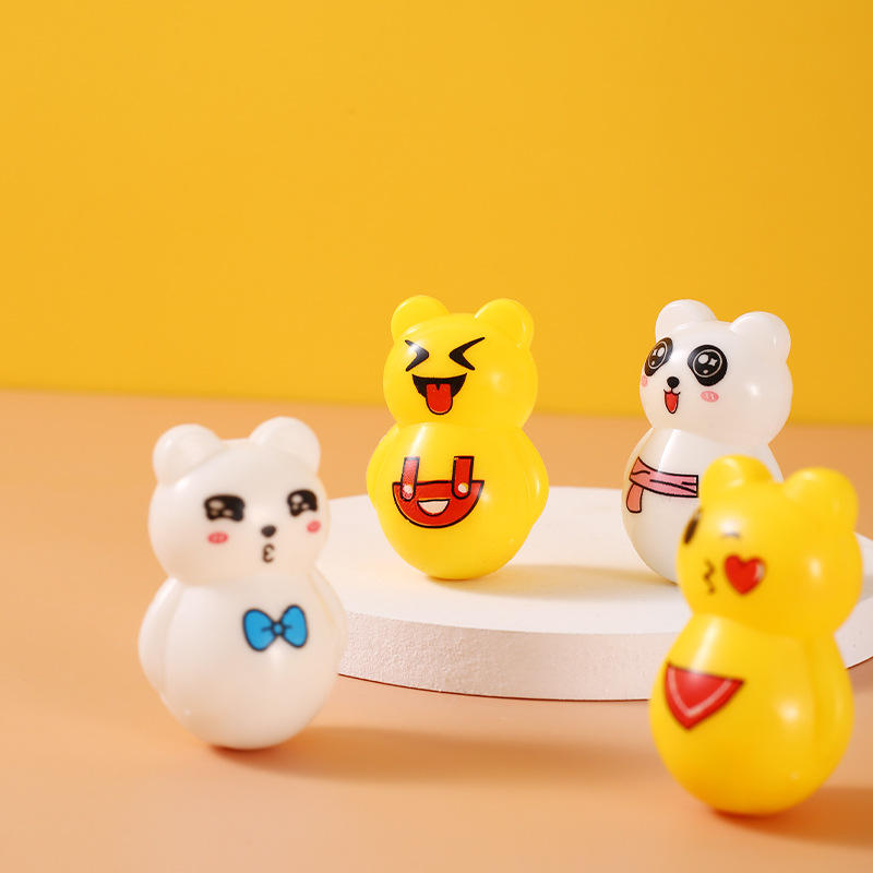 表情包不倒翁迷你情景表情特技公仔桌面小玩具扭蛋胶囊玩具