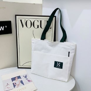 Large Capacity Casual Women's Bag Tote Bag Korean Style Fashion Simple All-Match Shoulder Bag Big Bag Student Street Fashion School Bag