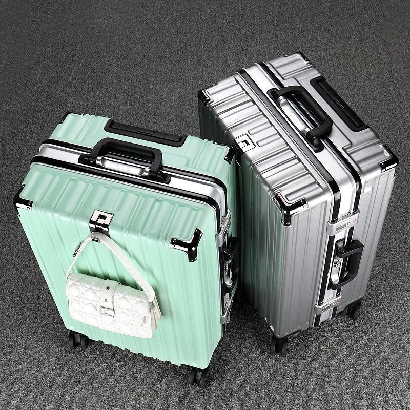 Aluminium Frame Luggage Luggage Men's Large Capacity Universal Wheel Student 24 Password Suitcase Female Cross-Border Suitcase Wholesale