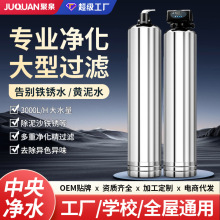 不锈钢净水器立式中央净水机 大流量全屋过滤除铁锰前置过滤器