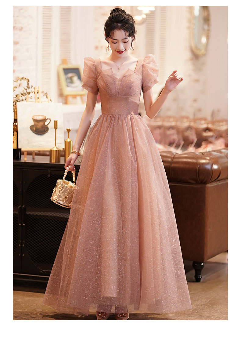 宴会主持晚礼服纱裙春季仙女气质平时可穿小个子新娘敬酒服答谢宴