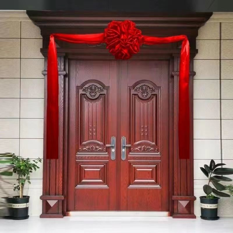 喜结婚大门大红花球婚庆典礼挂大红花新房乔迁入伙挂布揭幕红花