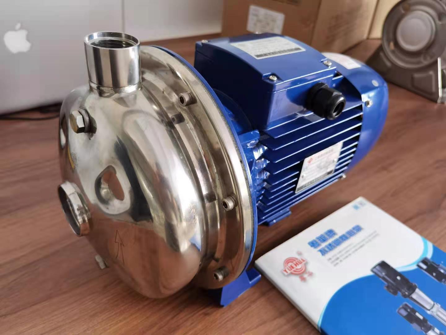 粤华wb200/075-p 不锈钢卫生食品泵啤酒泵透析液医药泵冲洗增压泵