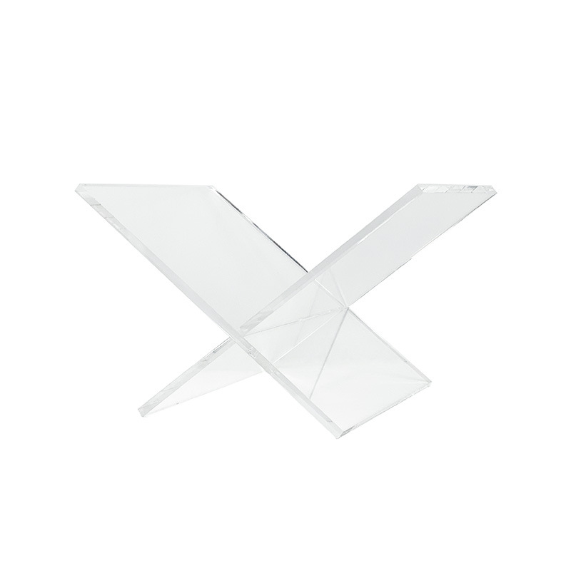 现代简约大理石亚克力书架书档书报夹摆件样板房售楼处软装饰品