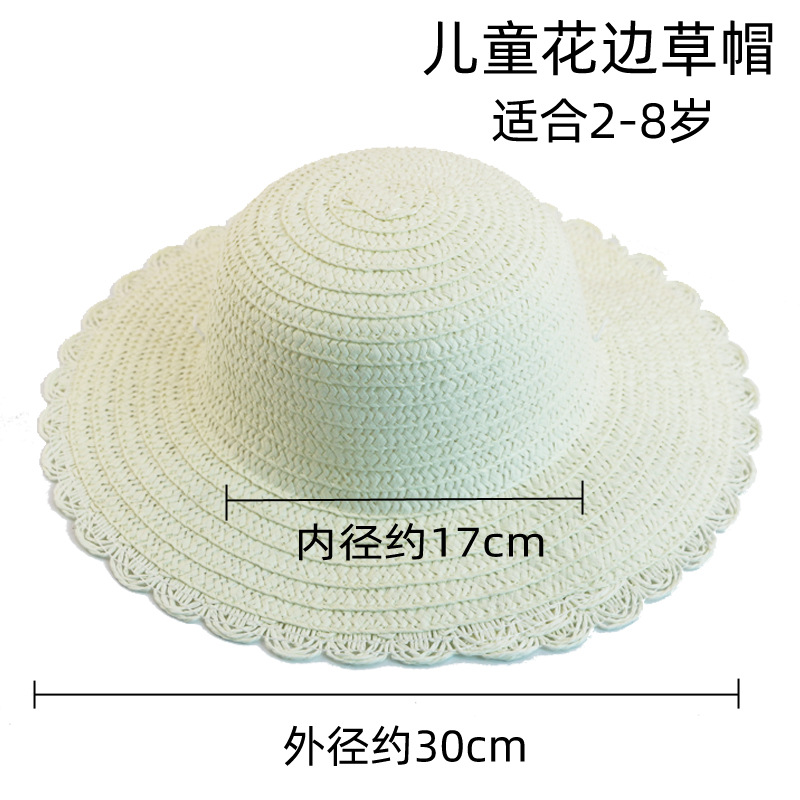 Children's Straw Hat DIY Painted Graffiti Hat Hand Painted Blank Hat Painting Kindergarten Art Stall Stall Stall