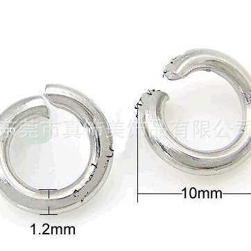 现货不锈钢单圈 1.5mm 开口圈 O圈 圆圈 连接圈 DIY串珠配件