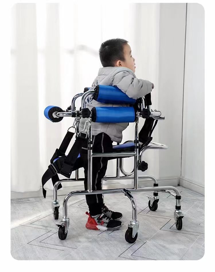 康复器材脑瘫 儿童学步车 偏瘫痪下肢训练 站立架 带轮助行器优惠