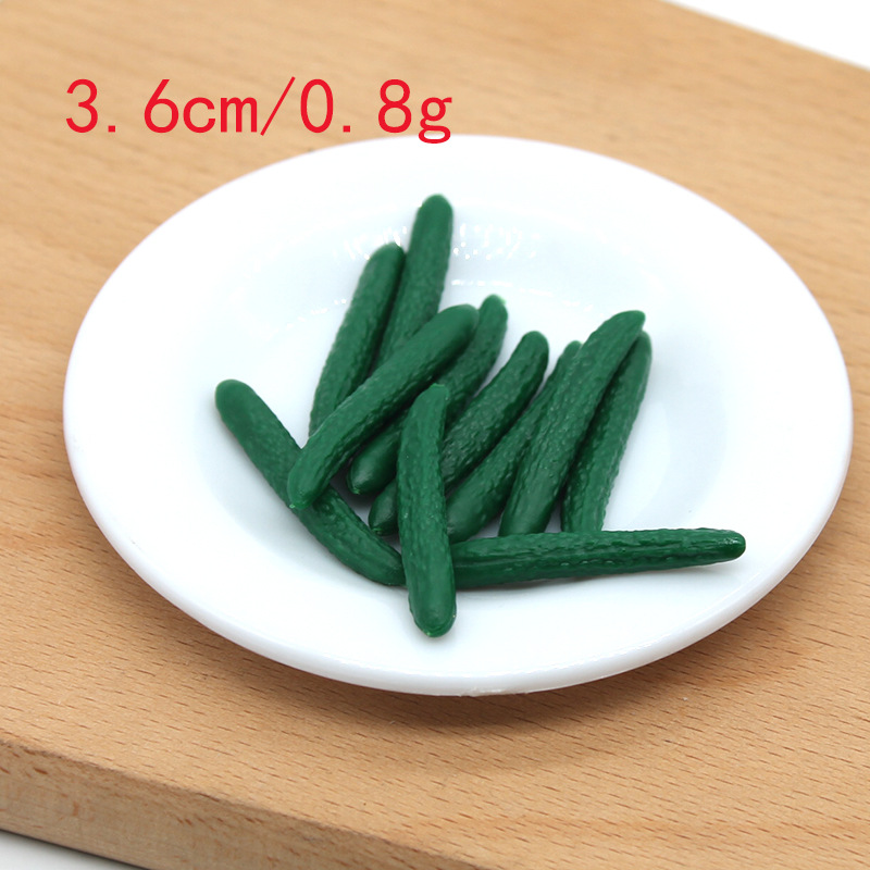 3.6cm simulation cucumber model diy candy toy dollhouse accessories children education educational toys