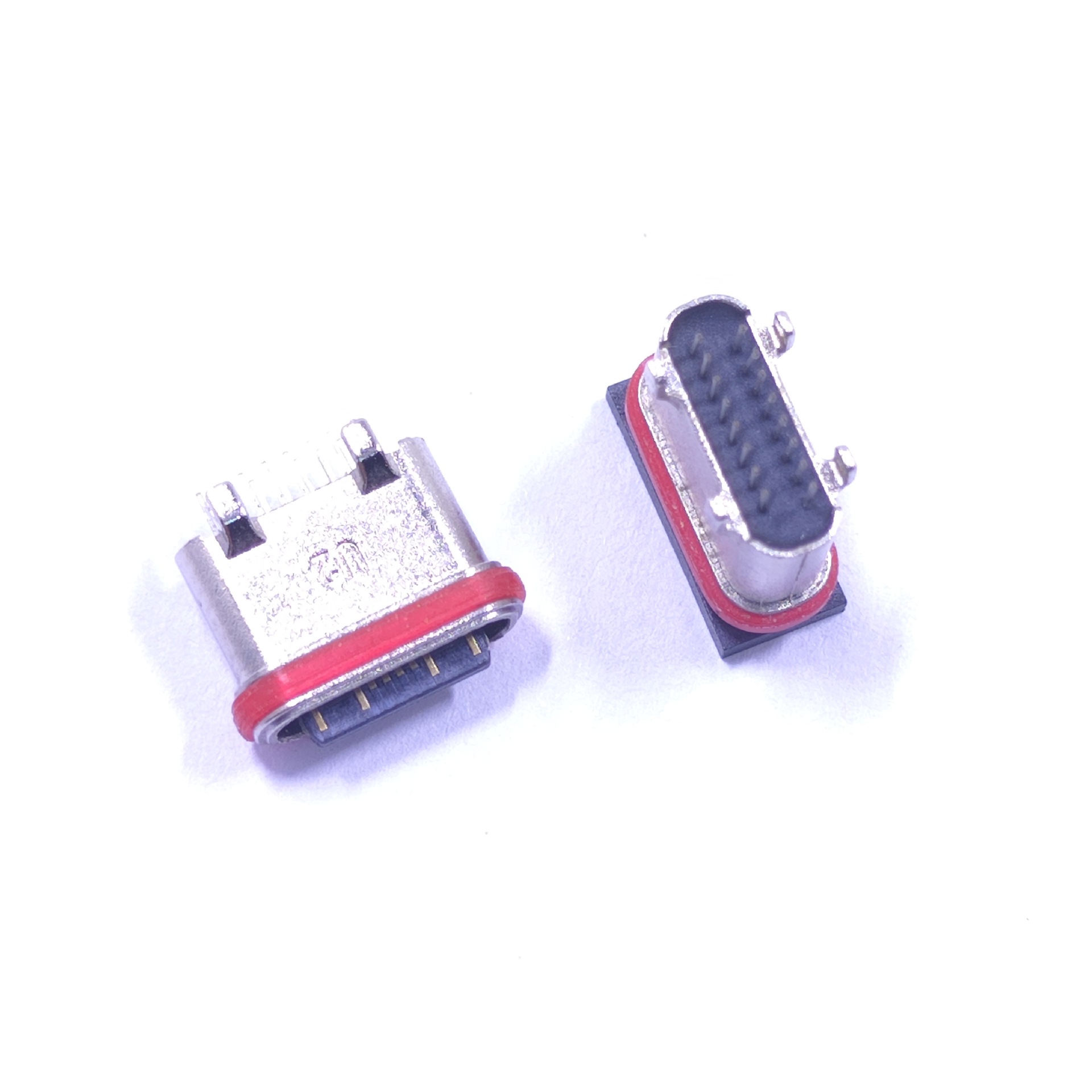 type-c防水母座16p短体立插母座h=6.