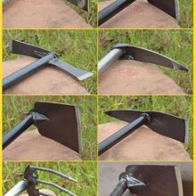 挖笋专用锄头工具冬笋探测器锰钢锻打挖砍两用锄斧刀铲挖竹笋神器