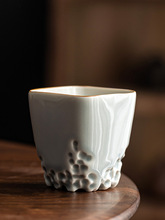 冰灰釉茶杯主人杯陶瓷小品茗杯单个茶碗个人功夫茶杯茶道茶具茶盏