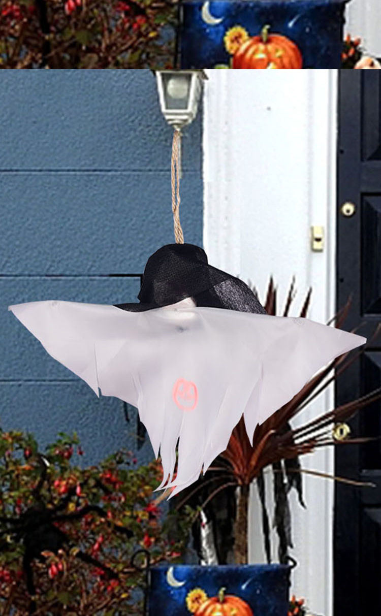 万圣节鬼屋密室酒吧商场装饰挂鬼蝴蝶结泡沫小挂鬼恐怖吓人道具