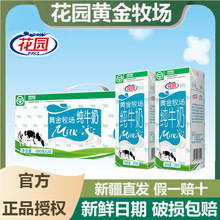 【花园代理】新疆早餐奶花园黄金牧场纯鲜牛奶200g*20盒整箱批发