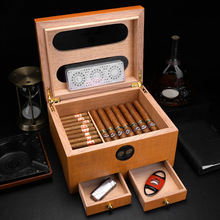 CIGARLOONG/茄龙雪茄保湿盒大容量雪松木密封分区烟盒CLA-21AW1