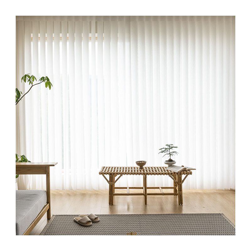 Electric Dream Curtain Shading Vertical Soft Gauze Curtain Finished Living Room Bedroom Bay Window Heat Insulation Shading Smart Curtain