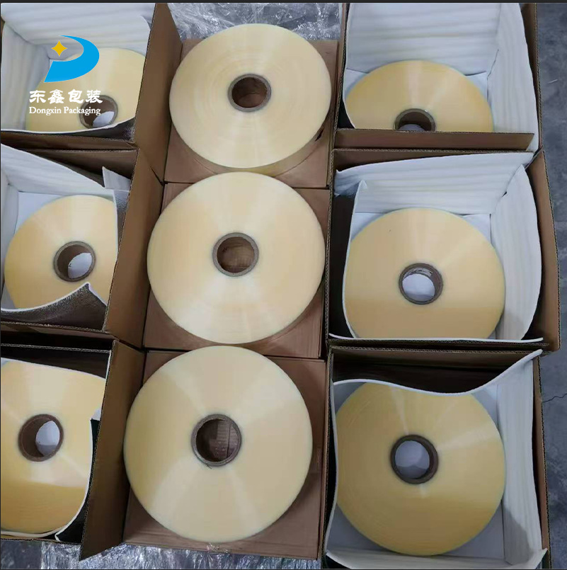 双层收缩膜pvc卷膜包装pet加厚标签膜热缩膜热定制透明膜瓶子防伪