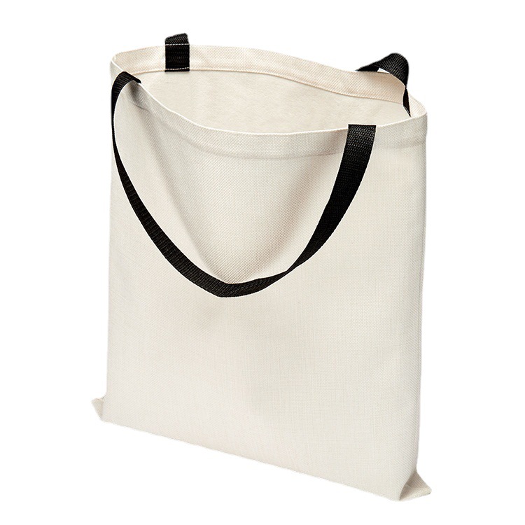 [Thermal Transfer White Blank Material] 300G Thickened Cotton and Linen Shopping Bag Shoulder Bag Single Layer Blank Bag