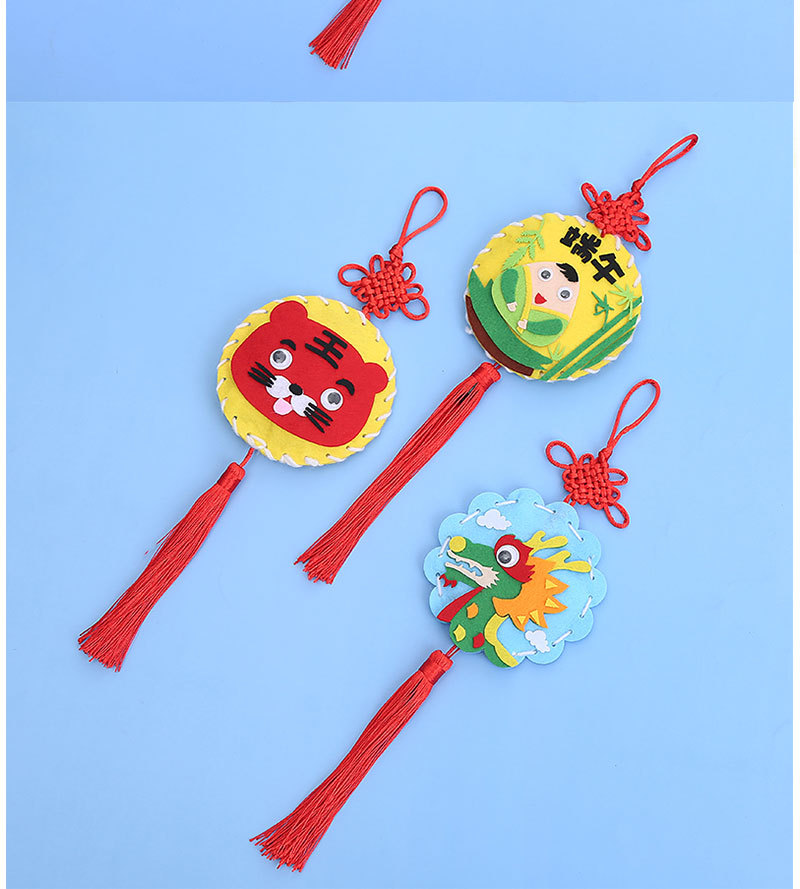 端午节手工不织布粽子香包儿童创意diy制作材料包幼儿园香囊挂饰