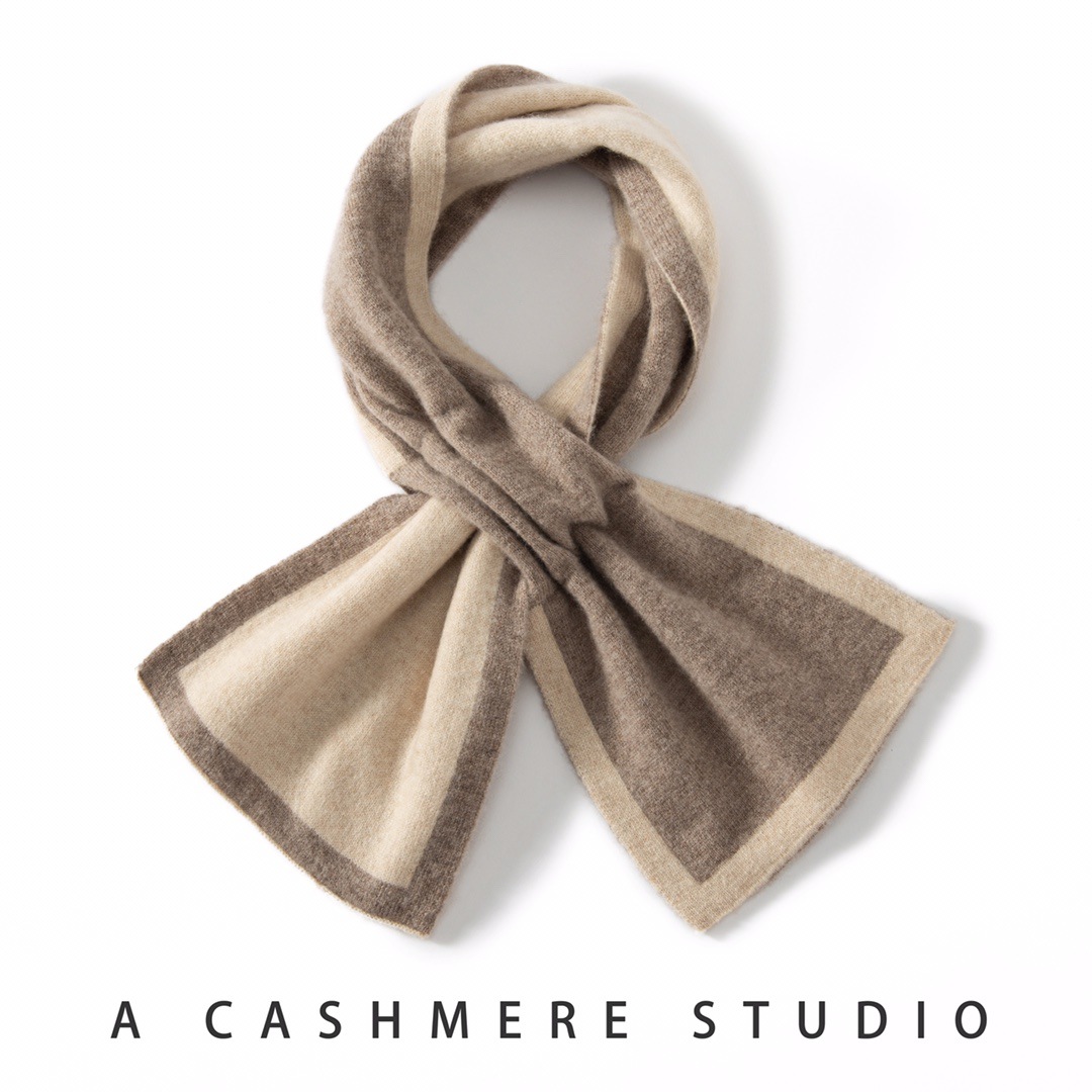 18*93 山羊绒 围巾女士 护颈围脖 时尚百搭软糯保暖针织丝巾-阿里巴巴