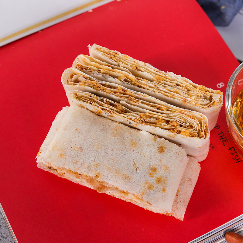 山东特产曲阜香酥煎饼孔府御贡手工多味夹心花生咸煎饼开袋即食