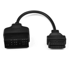 For Toyota 22Pin to OBDII 16Pin Female Connector Adapter OBD