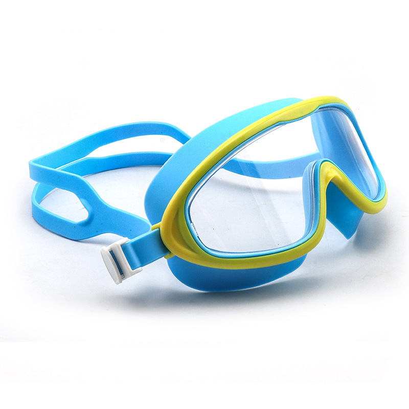 Swimming Goggles Adult Large Frame Swimming Goggles HD Waterproof Anti-Fog Silicone Swimming Goggles Professional Diving Mask