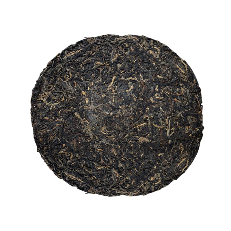 龙芮2003年班章乔木生态茶357g茶王青饼 陈年普洱茶生茶 大白菜茶