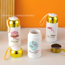 随手卡通儿童保温杯创意陶瓷水杯马克杯印字logo杯子活动礼品批发