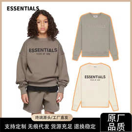 Essentials儿童亲子装卫衣FOG秋冬美式宽松卫衣童装批发