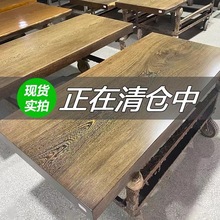 非洲鸡翅木实木大板办公桌原木茶桌餐桌书桌茶台家具大板桌清仓