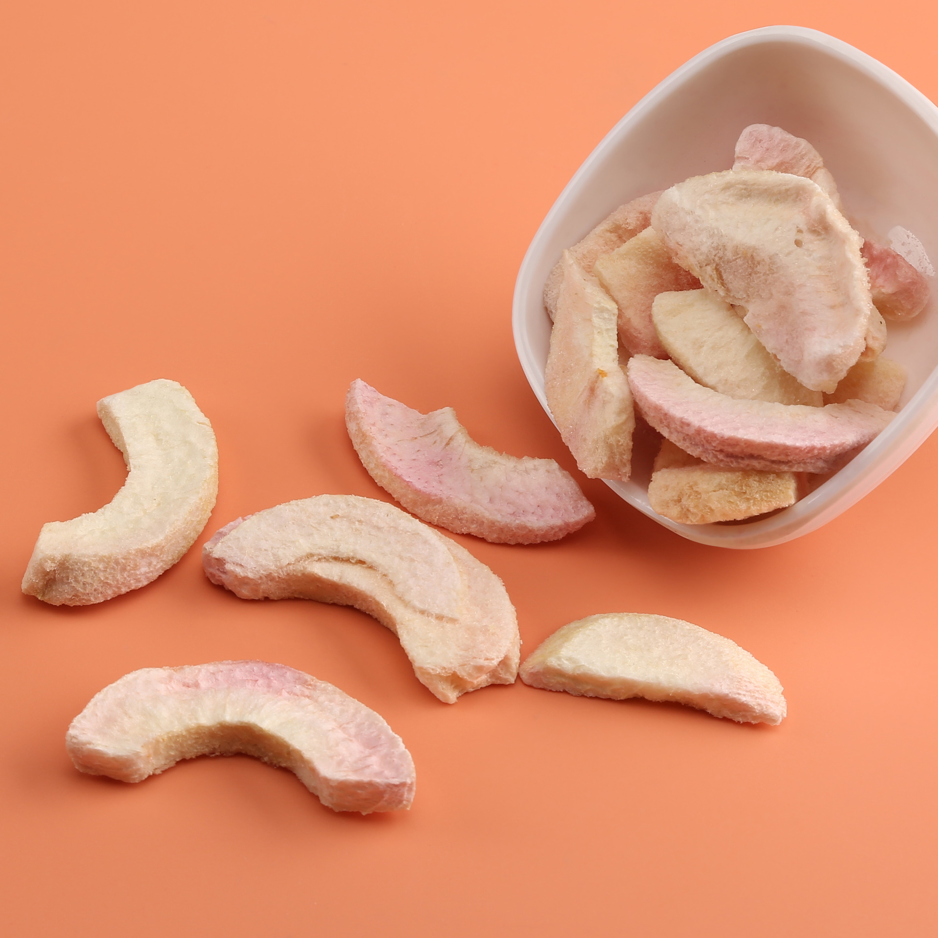 冻干水蜜桃脆片麦片搭档 白桃乌龙茶不加糖水果干 办公室即食零食