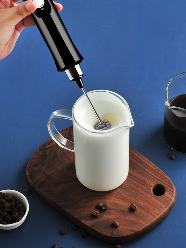 电动打奶泡器咖啡奶泡机家用牛奶打泡器打发器迷你手持搅拌打蛋器