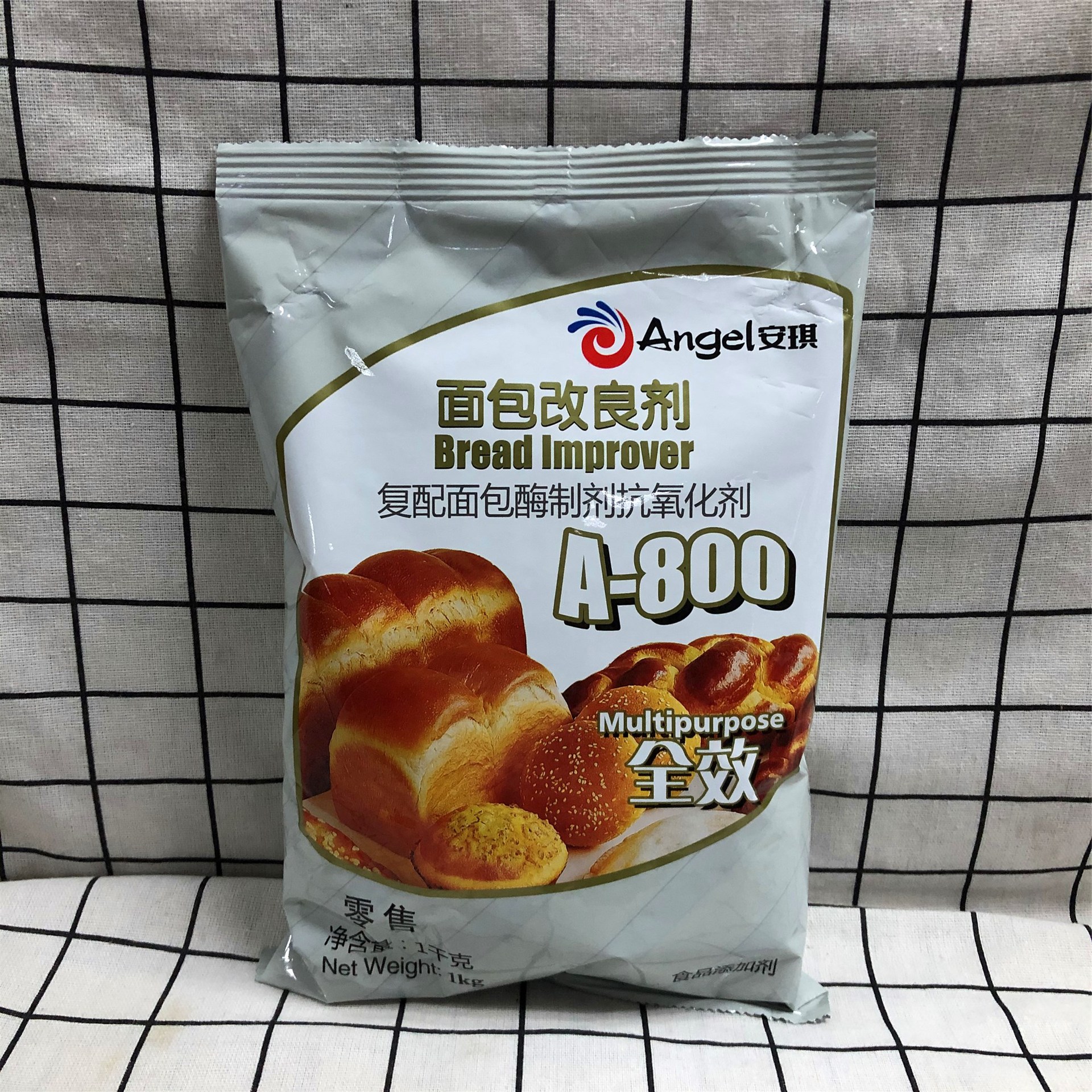 安琪a-800面包改良剂复配酶制剂烘焙原料面包蓬松剂1kg*10代/箱