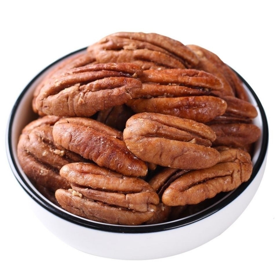 碧根果原味熟仁袋装净重山核桃坚果零食人优选亚马逊批发厂包邮