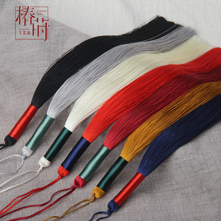 25厘米长款流苏穗子古风汉服压襟挂坠吊穗发簪苏手工配件挂饰吊坠