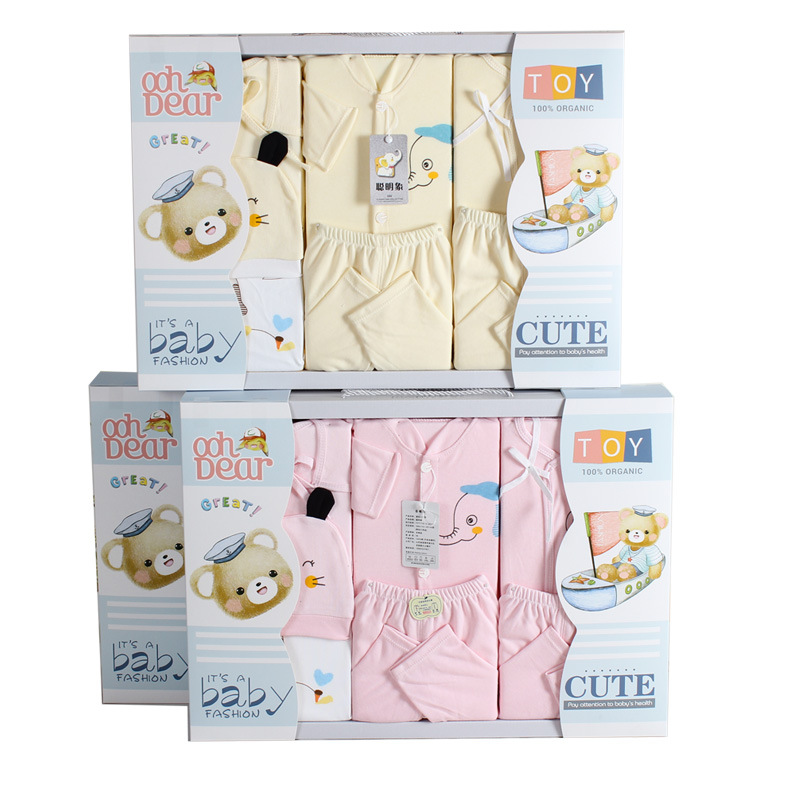 Newborn Gift Box Newborn Newborn Pure Cotton Infant's Outfit Baby One Month Old Autumn and Winter Gift Supplies Mother and Baby
