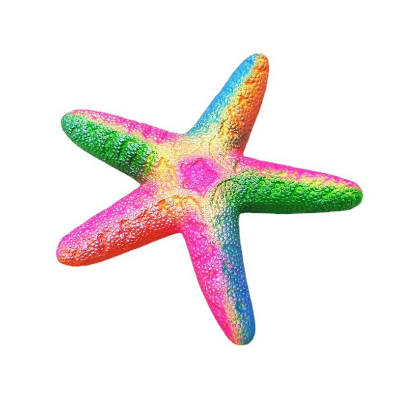 厂家pu发泡海星压力球海洋生物五角海星squishy仿真慢回弹海星