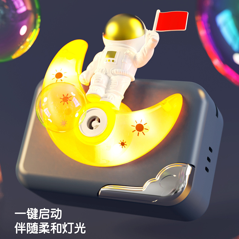 Summer Unicorn Bubble Machine Automatic Luminous Music Electric Bubble Camera Bubble Blowing Toy Children's Toy