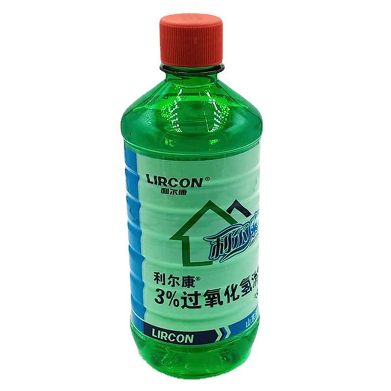 批发利尔康3%过氧化氢消毒液 皮肤伤口清洗500ml口腔消毒液双氧水