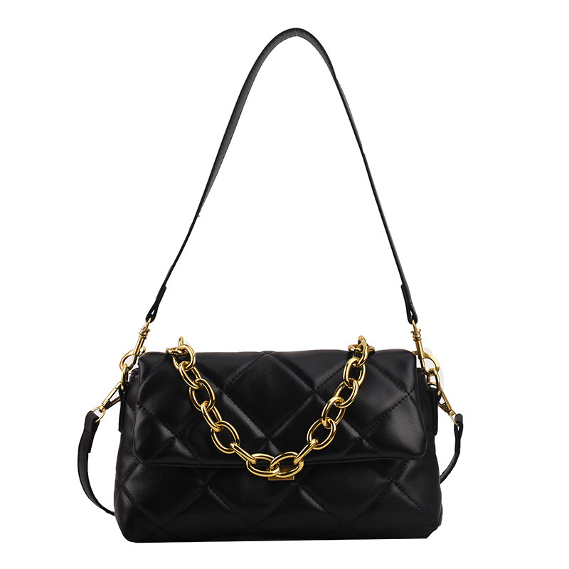 This Year's Popular Crossbody Bag Women's Autumn and Winter New Fashion Rhombus Shoulder Underarm Bag Texture Chain Handbag